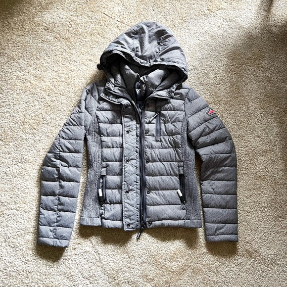 Superdry Fuji Slim Double Zip Hooded Jacket - Picture 7 of 13